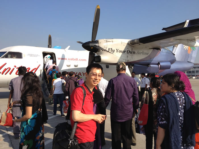 Pastor Richard Ong at Jessore Airport 
